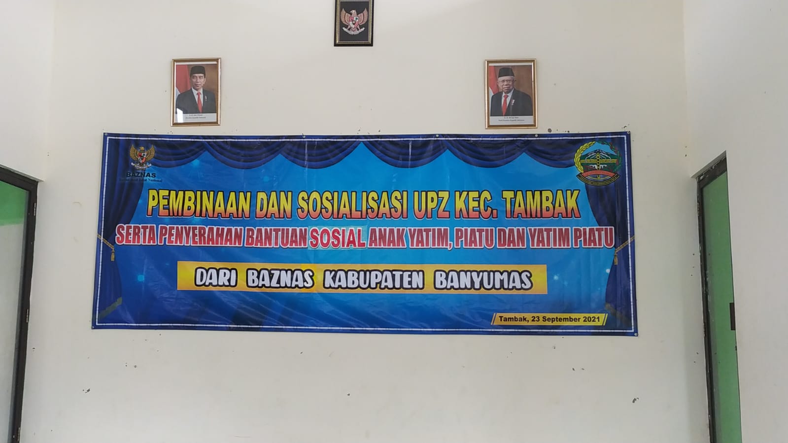 sosialisasi Baznas dan santunan anak Yatim, Piatu dan Yatim Piatu dampak Covid-19 Kecamatan tambak