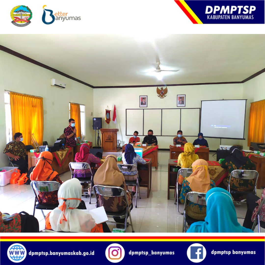 Sosialisasi & Fasilitasi perizinan UMKM di Kecamatan Kedungbanteng, Kabupaten Banyumas