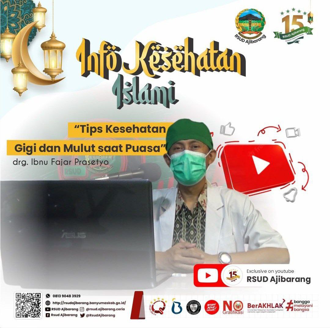 DAKWAH RAMADHAN II Tips Kesehatan Gigi dan Mulut saat Puasa II drg. Ibnu fajar Prasetyo