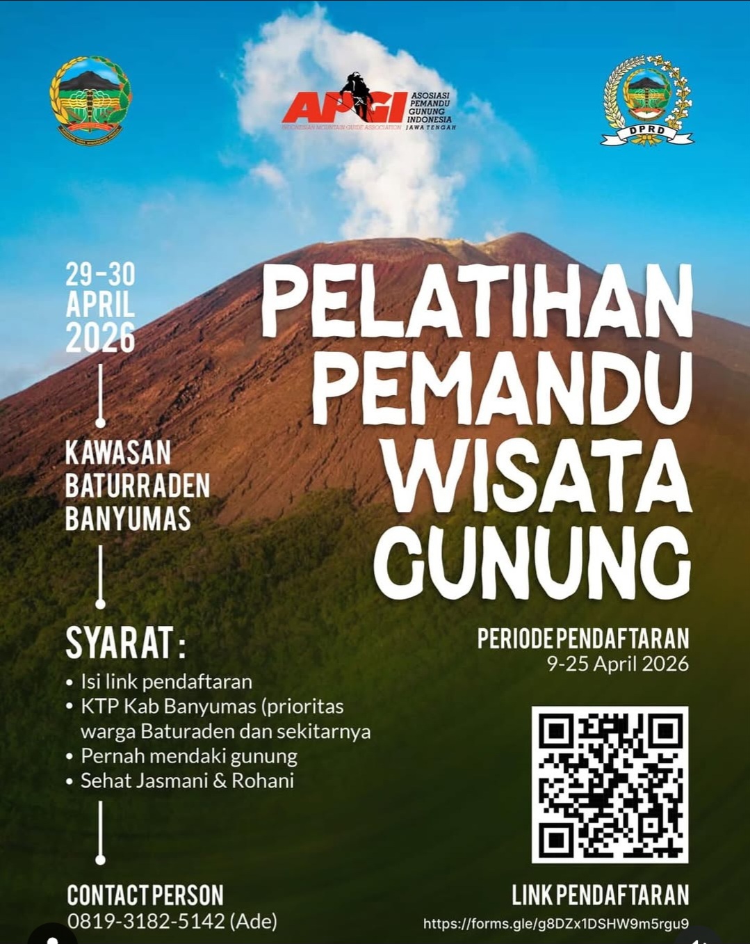 Pelatihan Pemandu Wisata Gunung