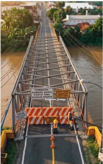 Ora Perlu MABUR Ana Jalur Alternatif, Penutupan Jembatan Serayu Banyumas (Cek VIDEO diBawah Gambar Sampul)