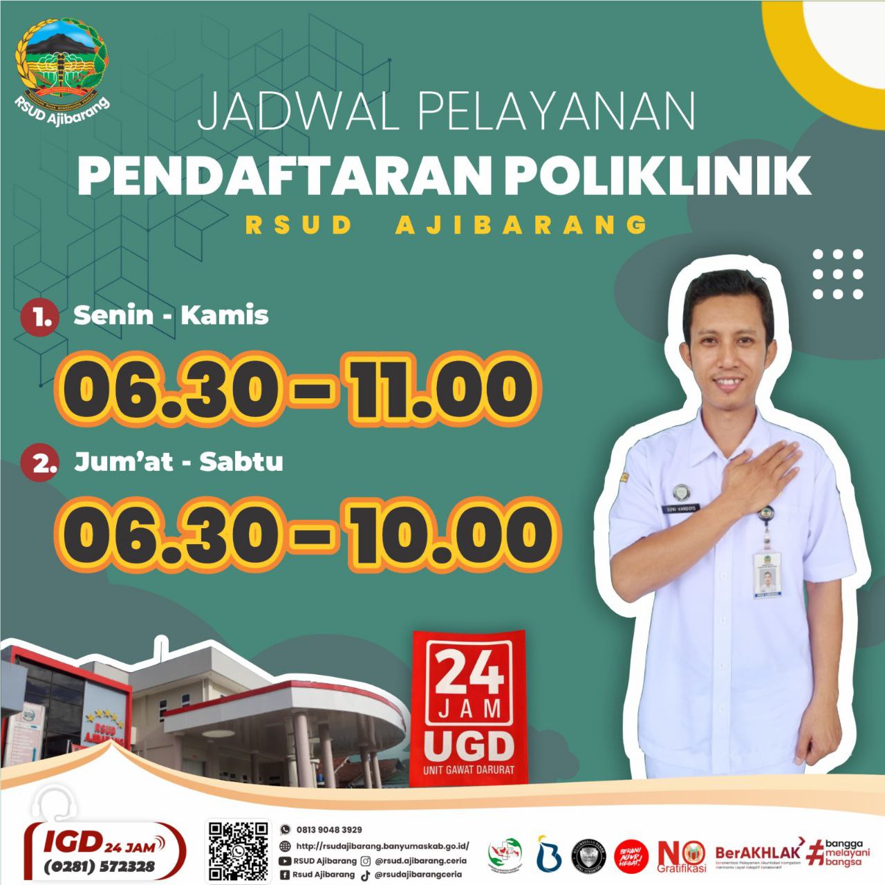 JADWAL PENDAFTARAN POLIKLINIK RSUD AJIBARANG