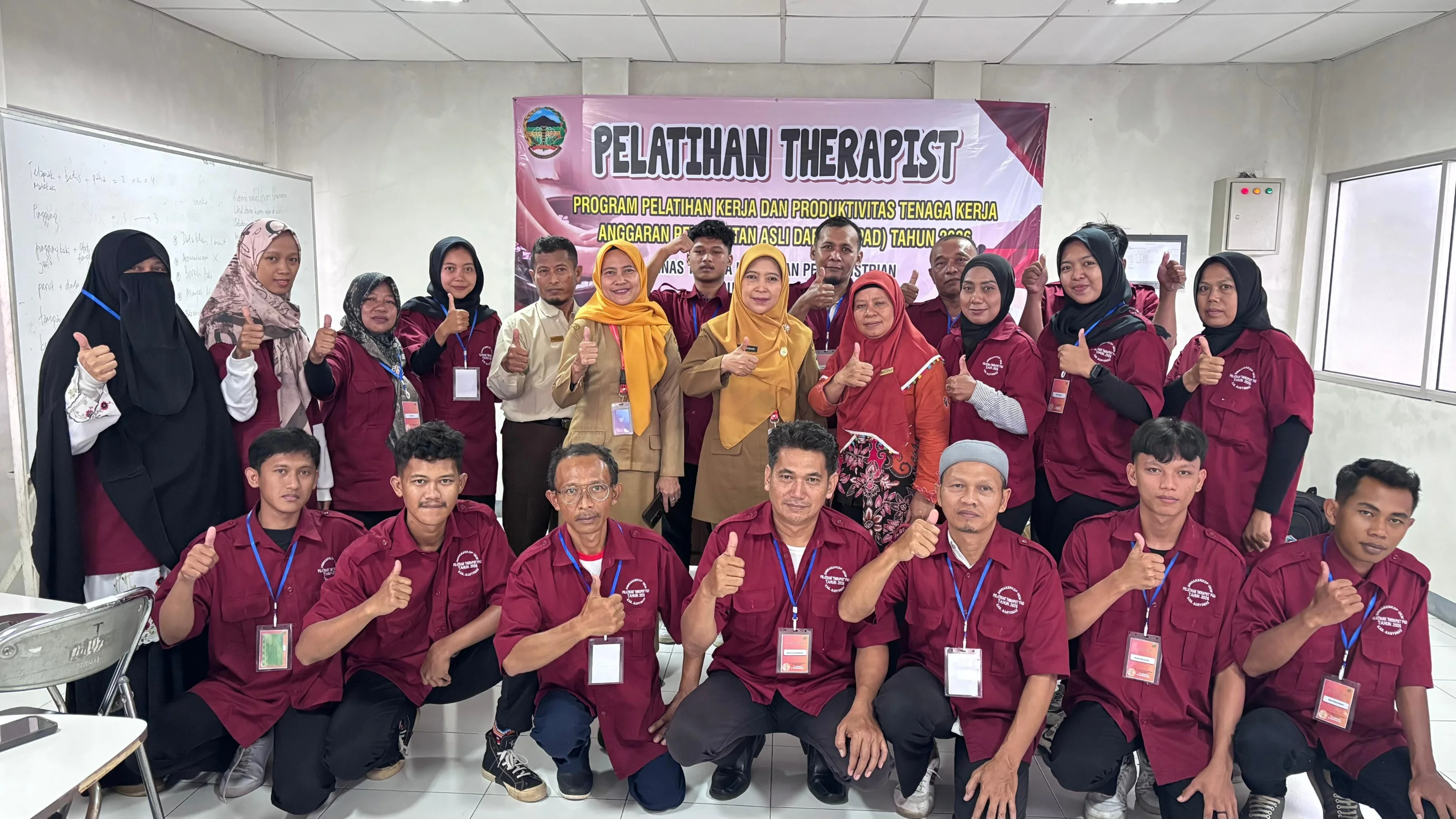 Berlangsung 7 Hari, Pelatihan Therapist Dinnakerin Banyumas Resmi Ditutup