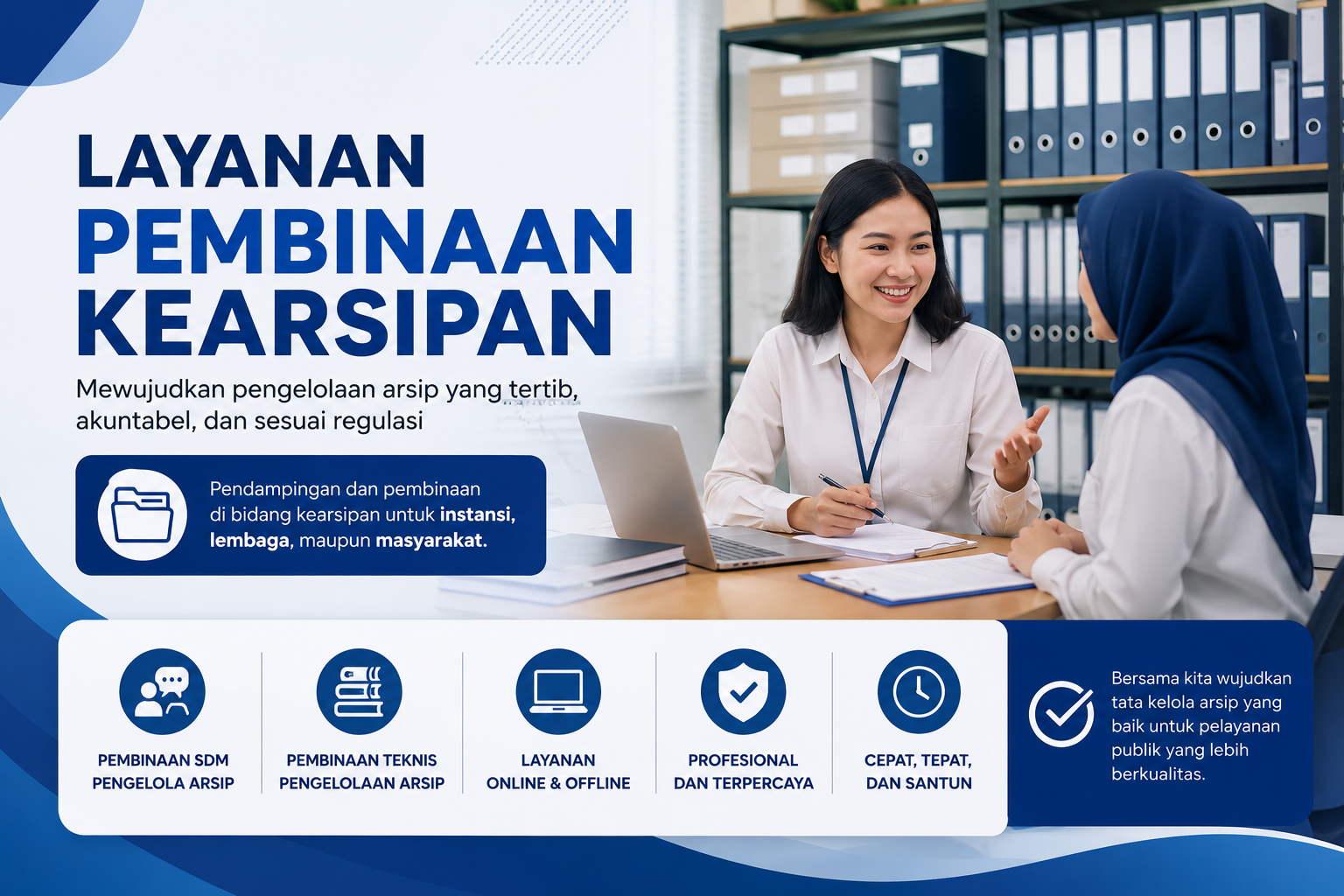 Layanan Pembinaan Kearsipan, Wujud Komitmen Meningkatkan Tata Kelola Arsip di Kabupaten Banyumas