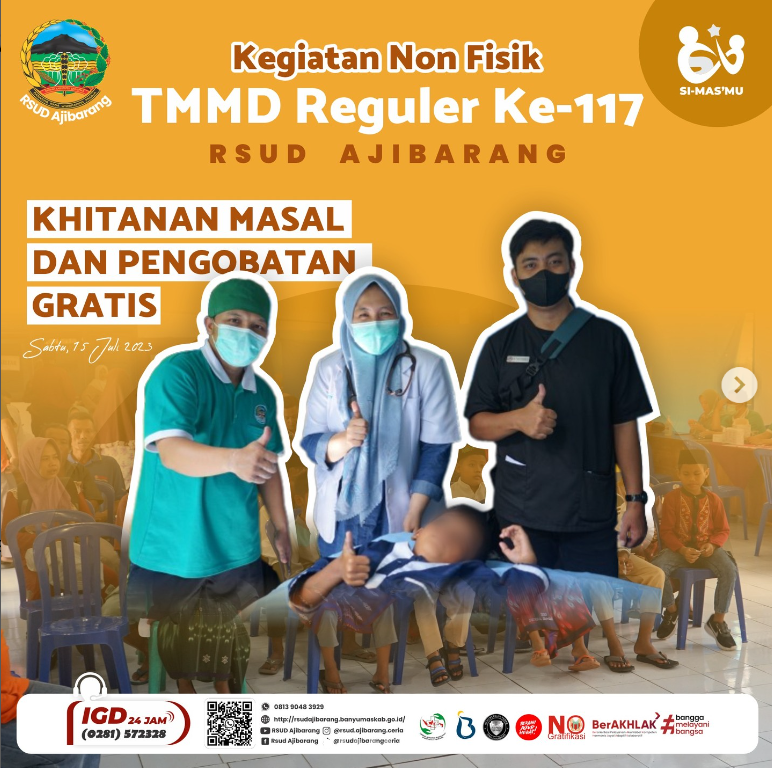 KHITAN MASAL DAN PENGOBATAN GRATIS || TMMD SENGKUYUNG LUMBIR 2023