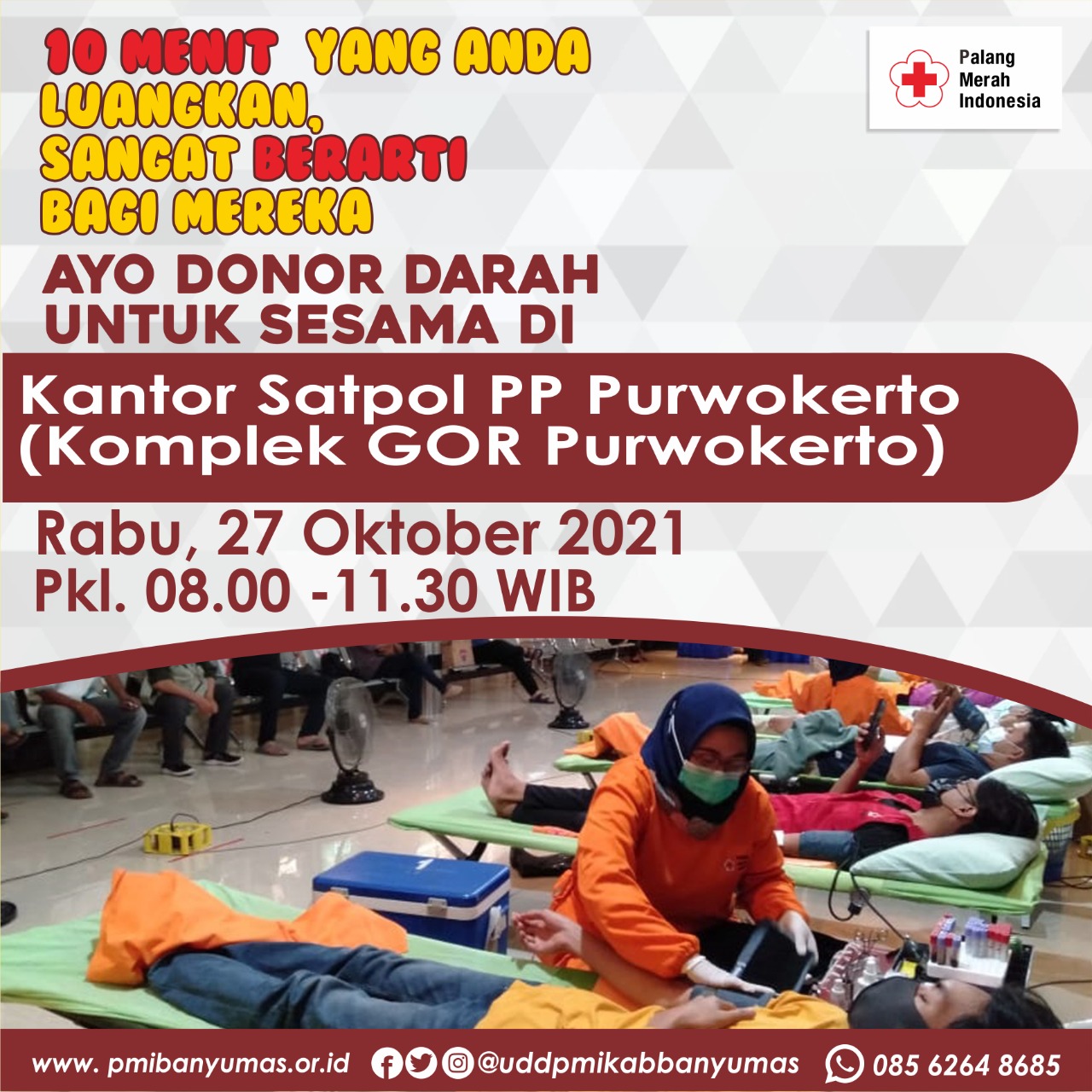 Kegiatan Donor Darah Rabu 27 Oktober 2021