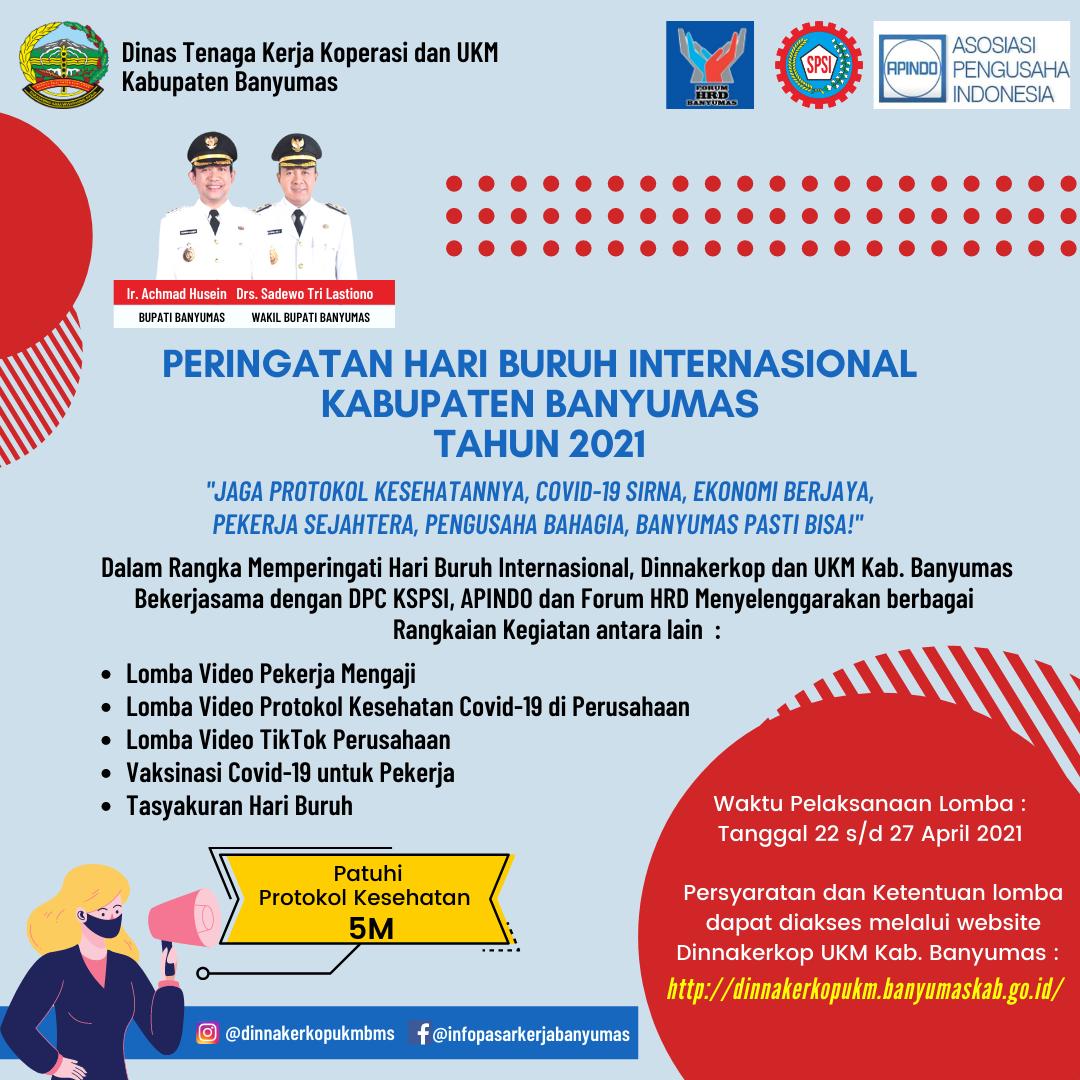 Peringatan Hari Buruh Internasional Kabupaten Banyumas 2021