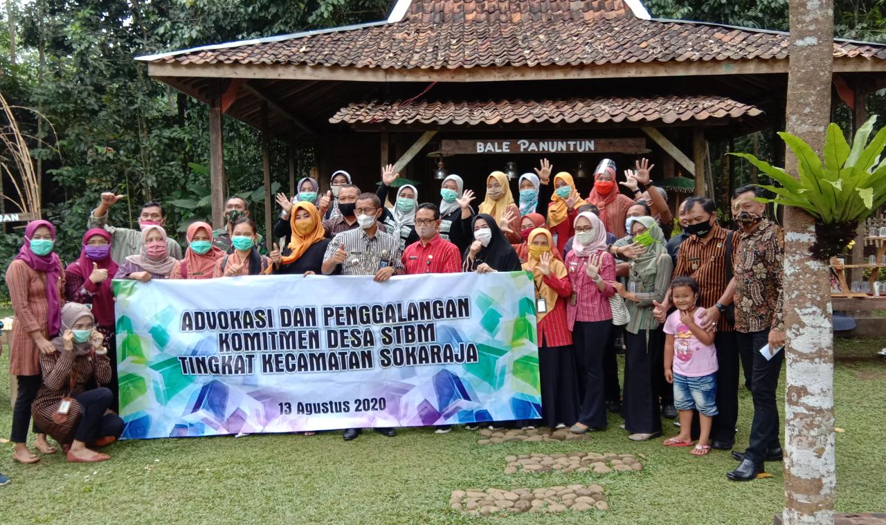 Rapat Linsek “Advokasi dan Penggalangan Komitmen Desa STBM Tingkat Kecamatan Sokaraja” di RM. Jegangan Cilongok