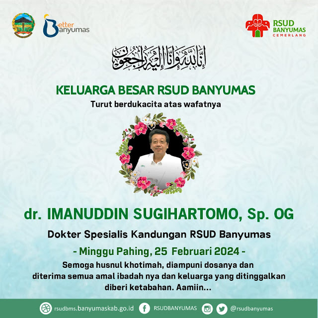 RSUD Banyumas Berduka, Dokter Spesialis Kandungan dr. Tomi Meninggal Dunia Saat Menjalankan Ibadah Umroh