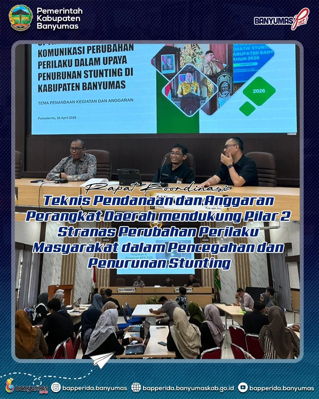 Rapat Koordinasi Teknis Penandaan dan Anggaran Perangkat Daerah mendukung Pilar 2 Stranas Perubahan Perilaku Masyarakat dalam Pencegahan dan Penurunan Stunting