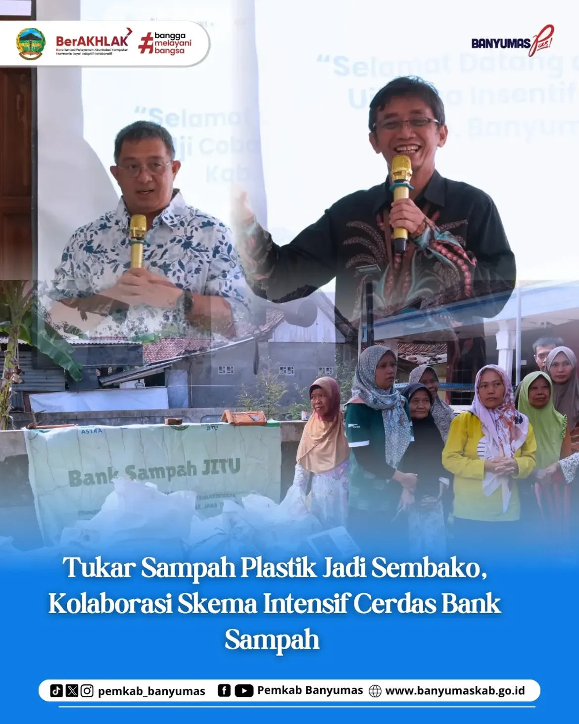 TUKAR SAMPAH PLASTIK JADI SEMBAKO, KOLABORASI SKEMA INTENSIF CERDAS BANK SAMPAH