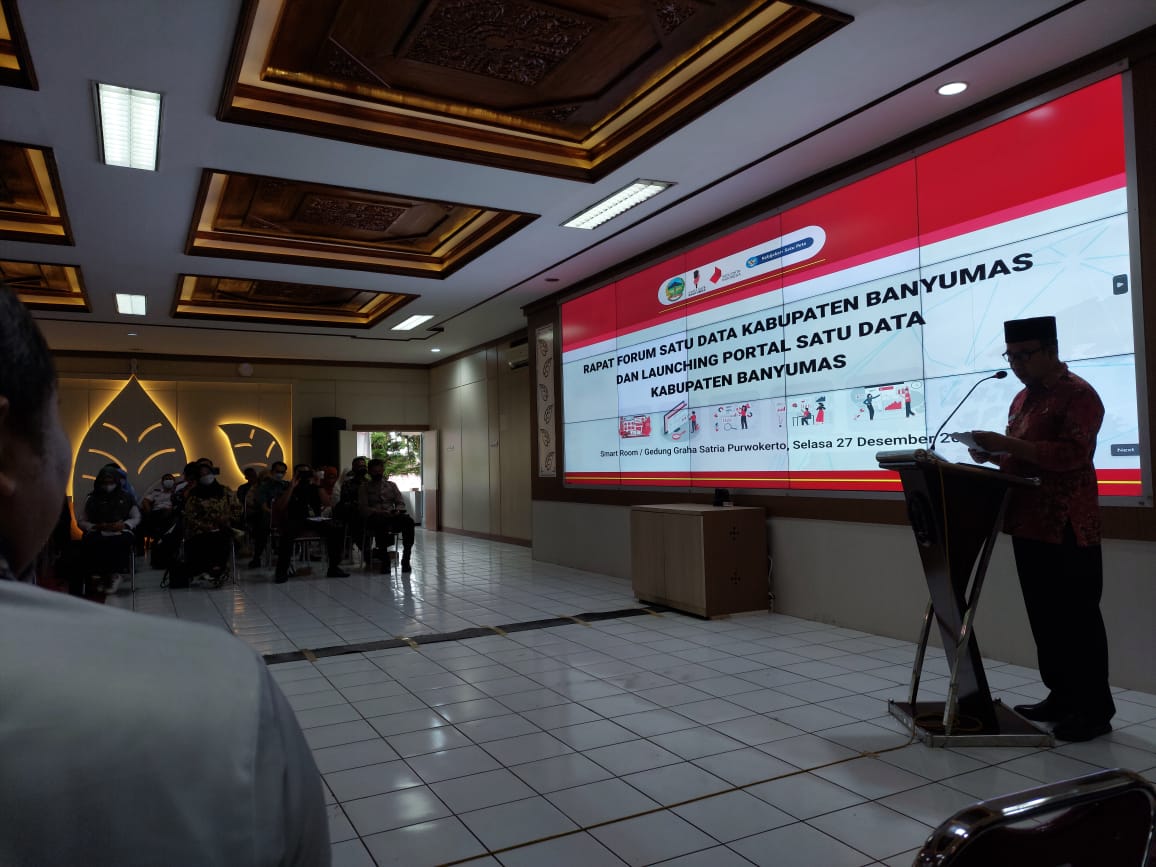 Rapat Forum Satu Data Kabupaten Banyumas Tahun 2022 dan Launching Portal Satu Data Kabupaten Banyumas