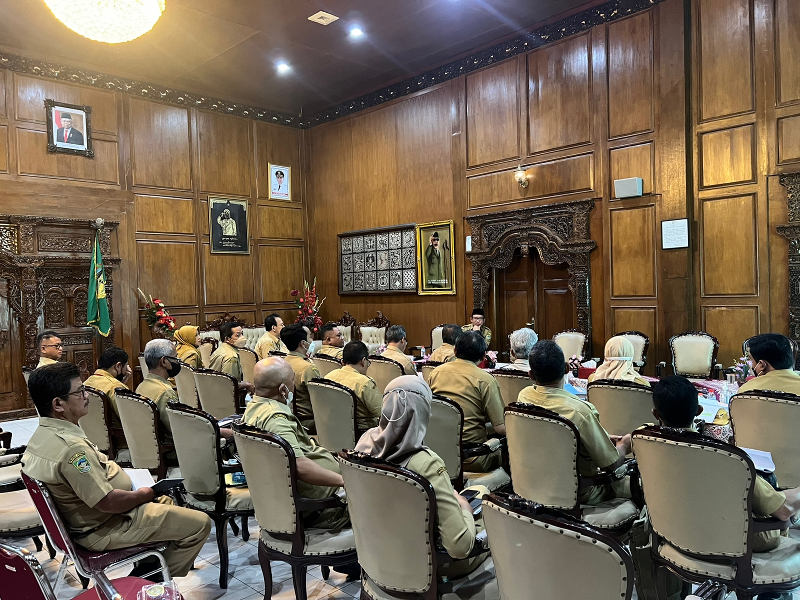 DPMPTSP Menghadiri Rapat Pembahasan Progres dan Evaluasi Capaian MCP Semester II Tahun 2022