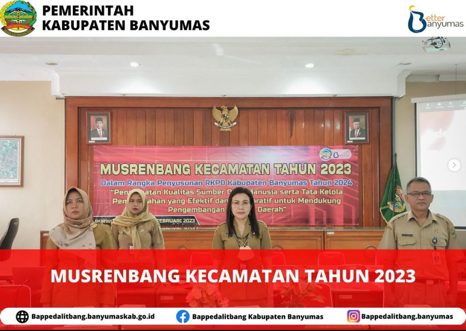 kegiatan Musrenbang (Musyawarah Perencanaan Pembangunan Daerah) Kecamatan Tahun 2023