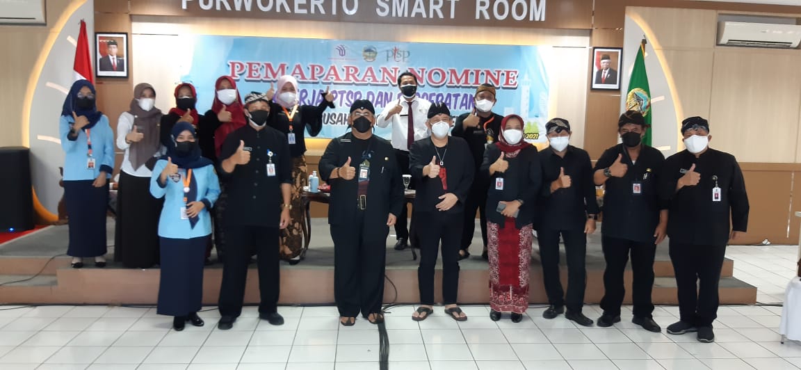 DPMPTSP Banyumas mengikuti Acara Pemaparan Nomine Kinerja PTSP dan Percepatan Pelaksanan Berusaha (PPB)