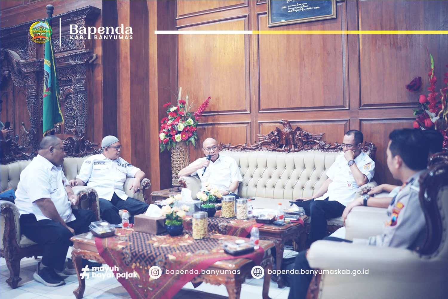 AUDENSI DENGAN BUPATI BANYUMAS TERKAIT PAJAK KENDARAAN BERMOTOR