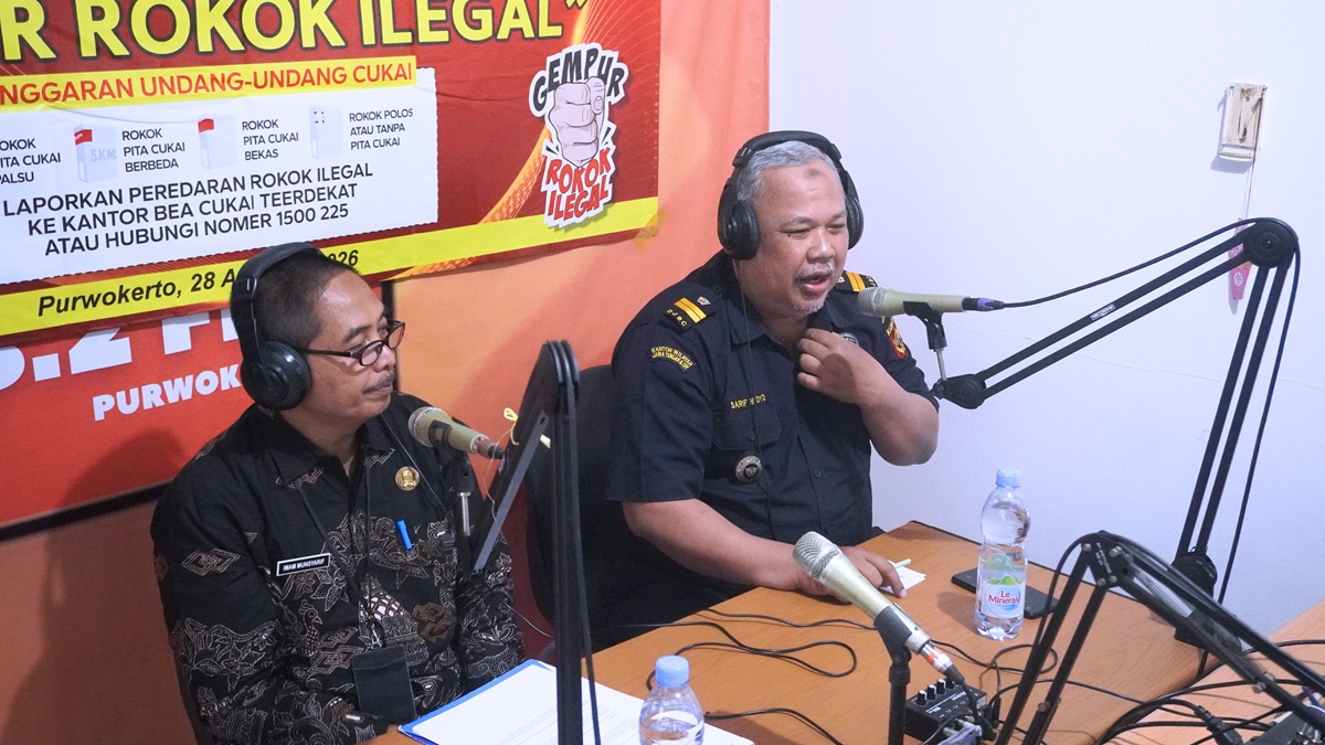 Waspada Rokok Ilegal, Dinkominfo dan Bea Cukai Purwokerto Kupas Tuntas di Radio Dian Swara