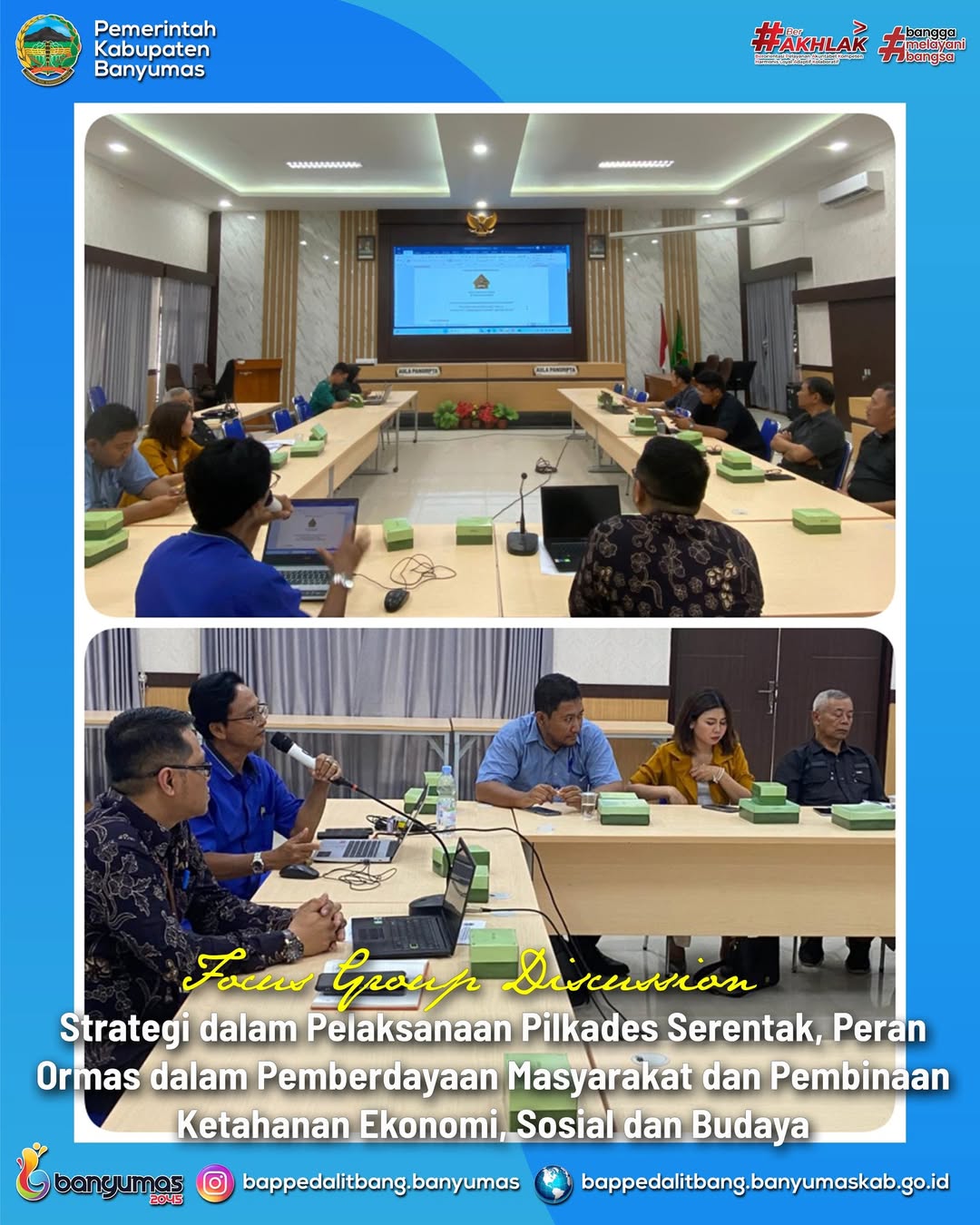 FGD Strategi dalam Pelaksanaan Pilkades Serentak, Peran Ormas dalam Pemberdayaan Masyarakat, serta Pembinaan Ketahanan Ekonomi, Sosial, dan Budaya