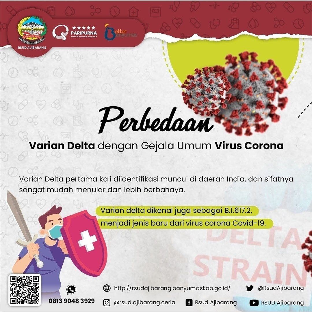 PERBEDAAN VARIAN DELTA DENGAN GEJALA UMUM VIRUS CORONA