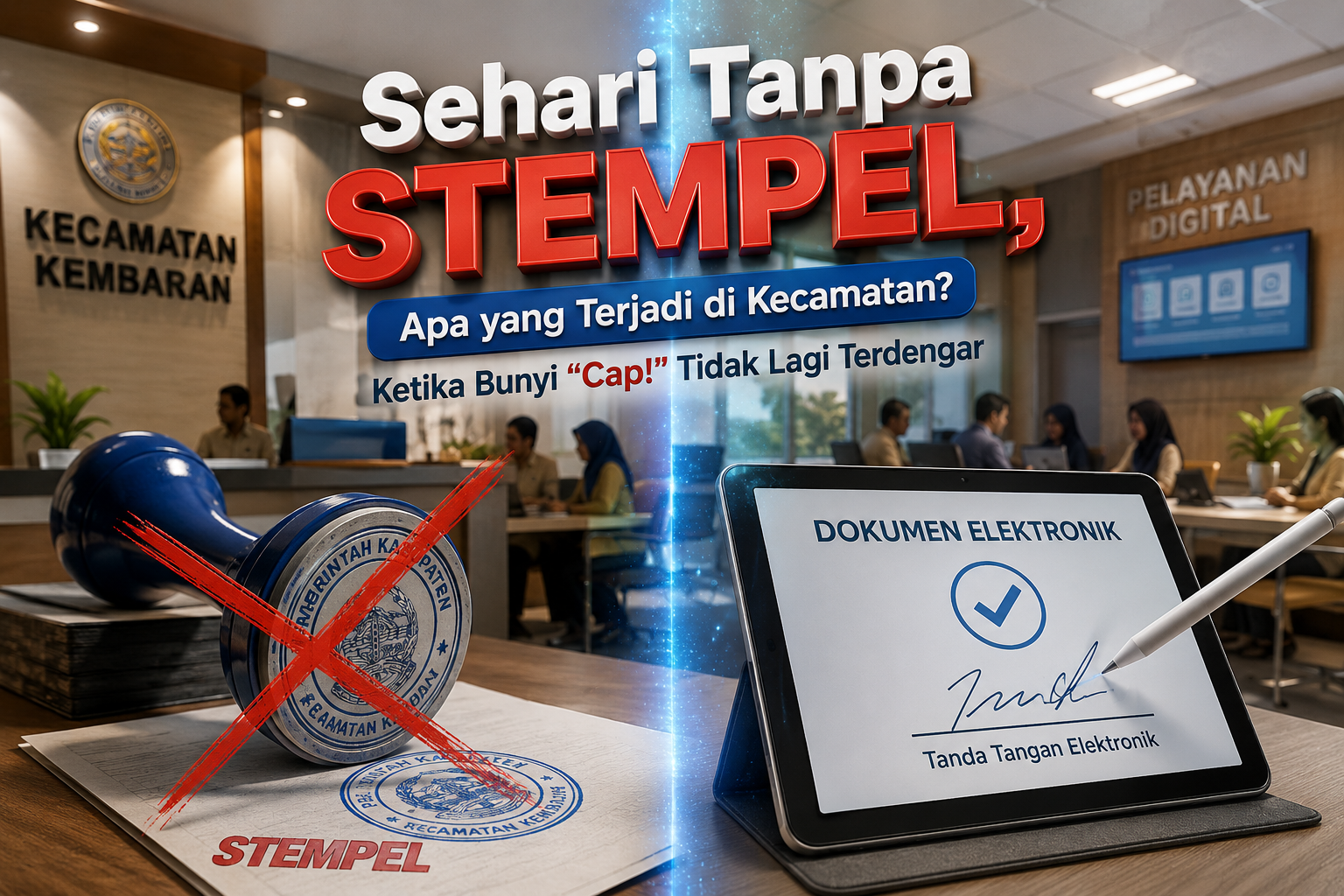 Sehari Tanpa Stempel, Apa yang Terjadi di Kecamatan?  Ketika Bunyi 