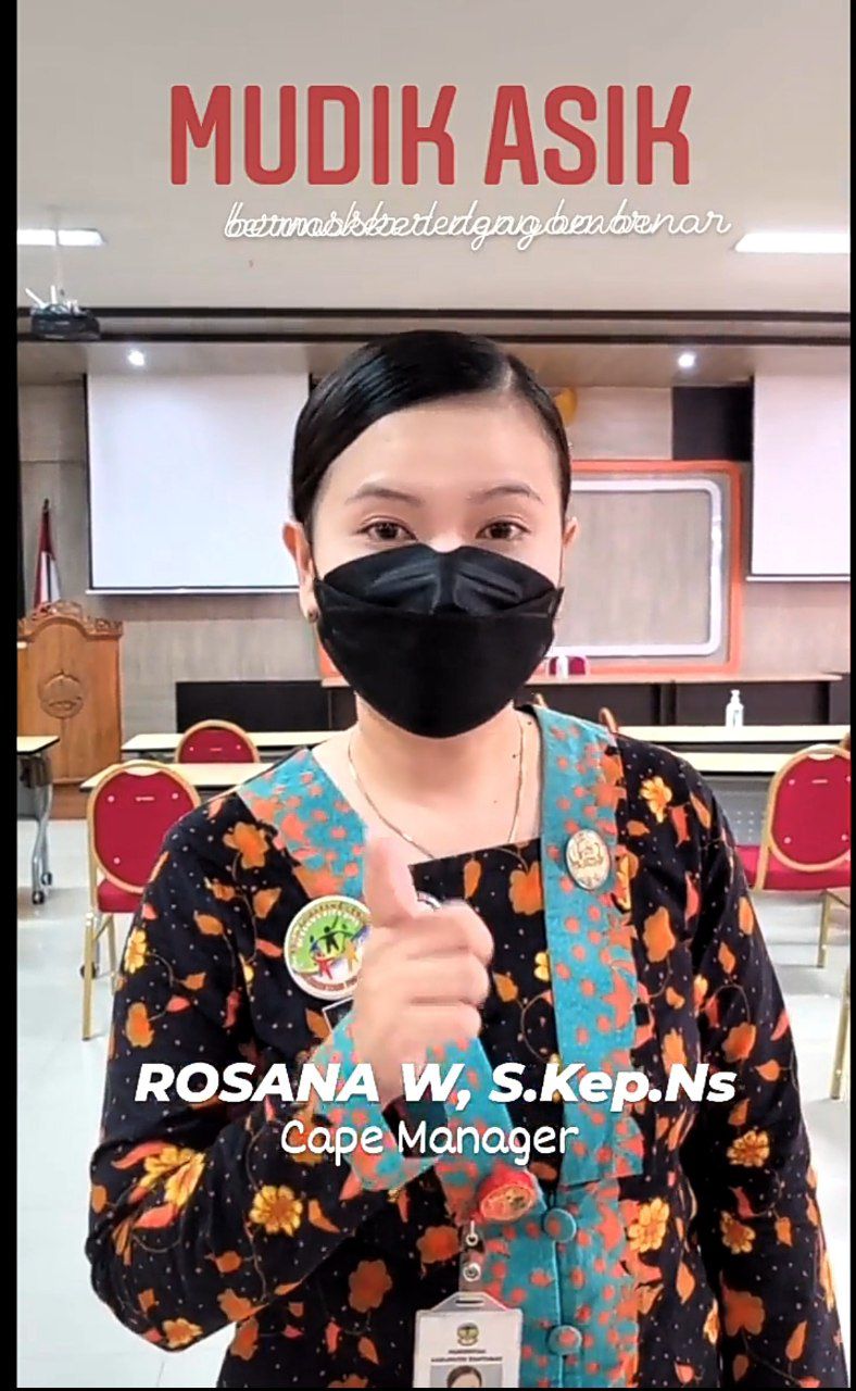 MUDIK ASIK DENGAN MENGGUNAKAN MASKER YG BENAR