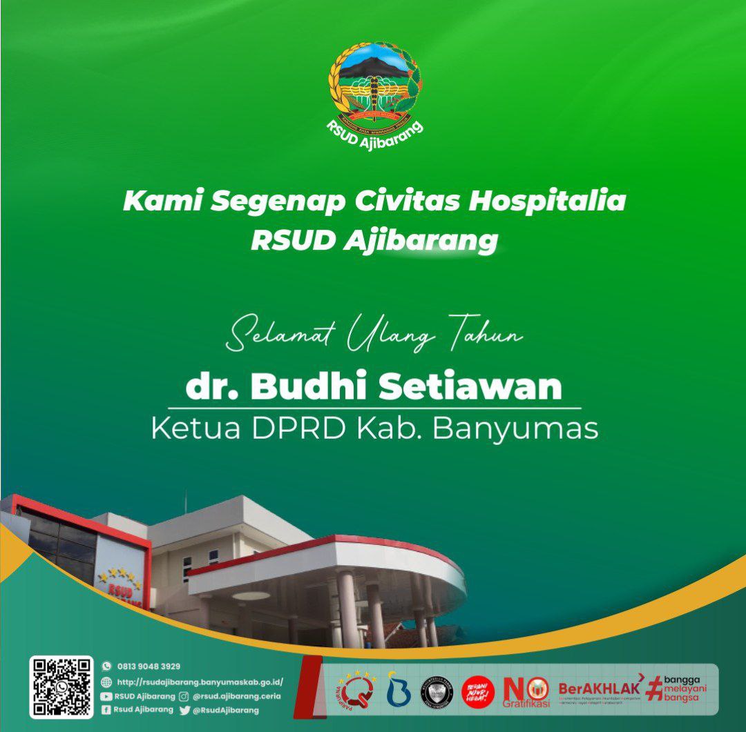 SELAMAT ULANG TAHUN, dr. BUDHI SETIAWAN, KETUA DPRD KABUPATEN BANYUMAS