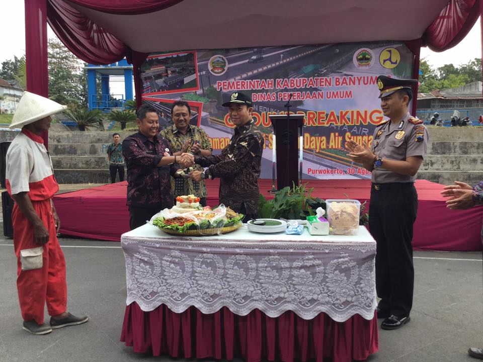 Bupati Banyumas Lakukan Ground Breaking Pembangunan Taman Edukasi Sumber Daya Air