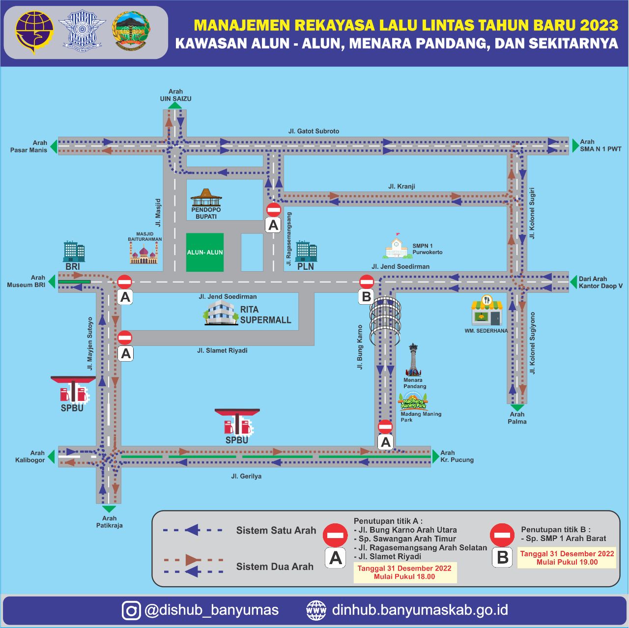 Info Manajemen Rekayasa Lalu Lintas Malam Perayaan Tahun Baru 2023