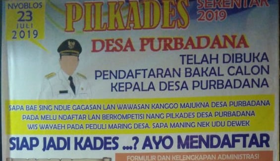 PENDAFTARAN BAKAL CALON KEPALA DESA PURBADANA TAHUN 2019