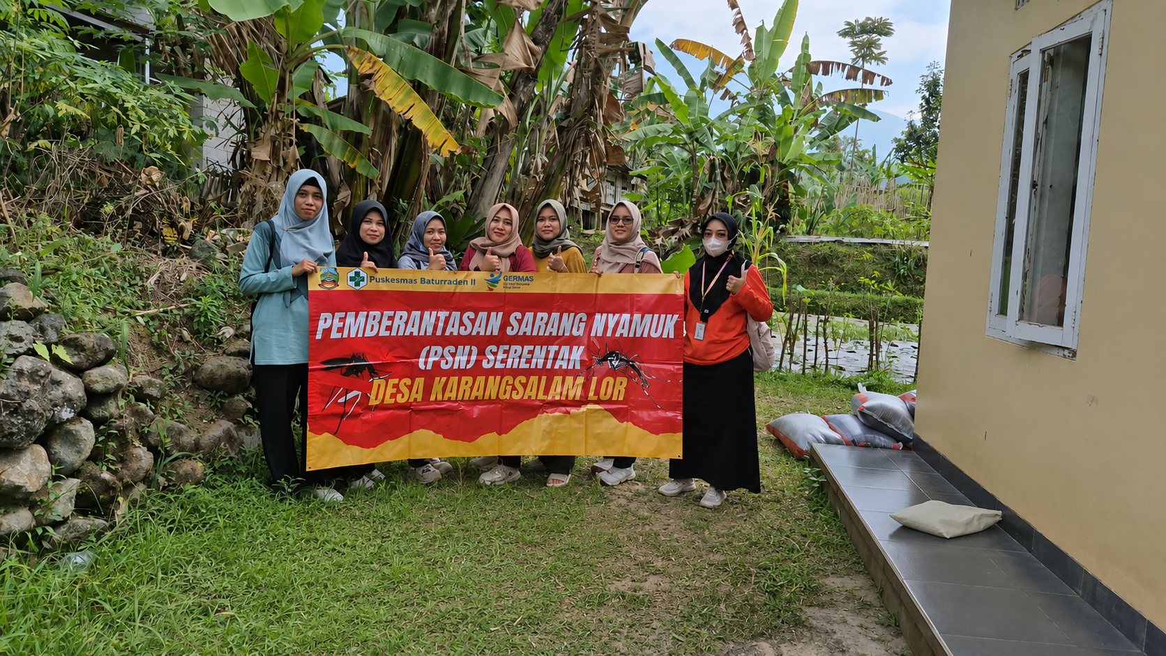 Puskesmas Baturraden II Tingkatkan Kewaspadaan DBD Melalui PSN dan Survei Vektor di Karangsalam Lor