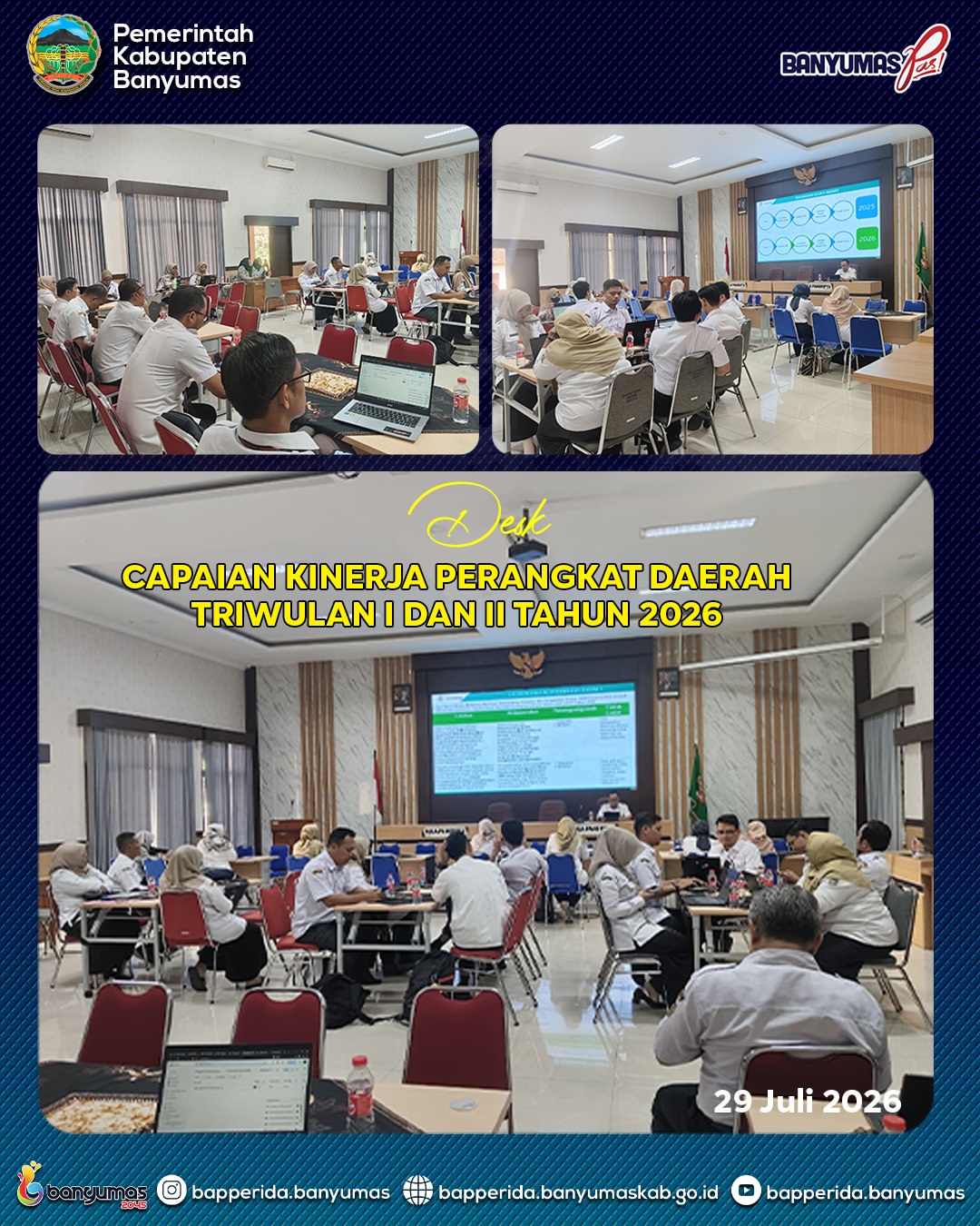 DESK CAPAIAN KINERJA PERANGKAT DAERAH TRIWULAN I DAN II TAHUN 2026