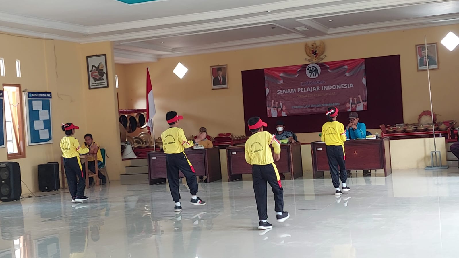 Lomba Senam Pelajar Indonesia (SPI) Tingkat Kecamatan di Kecamatan Kembaran