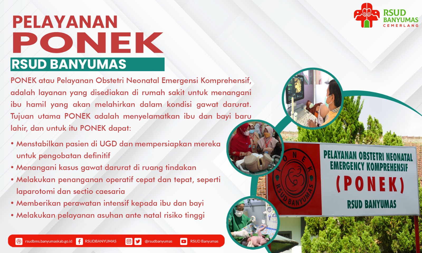 Pelayanan Obstetri Neonatal Emergensi Komprehensif (PONEK) RSUD Banyumas