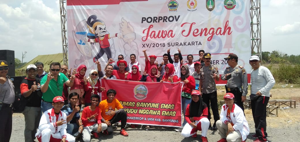 DinnakerkopUKM Kab. Banyumas ikut supporteri Porprov XV 2018 Cabor Aeromodelling