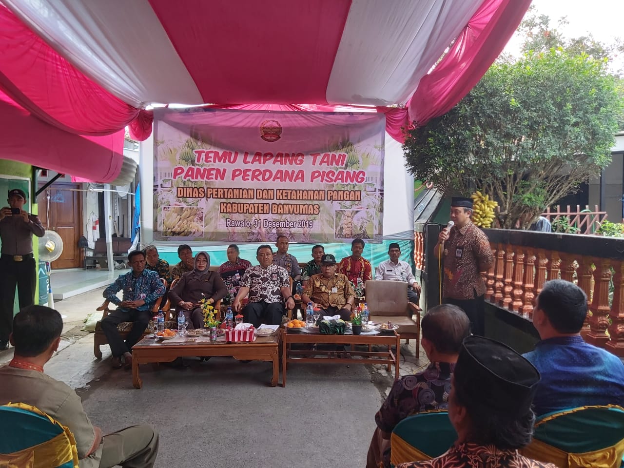 DESA BANJARPARAKAN PANEN PERDANA PISANG BERSAMA BUPATI BANYUMAS